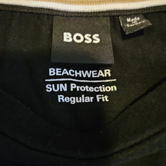 BOSS Men's Black Logo Crewneck T-Shirt - Picture 8 of 10